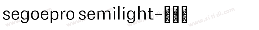 segoepro semilight字体转换